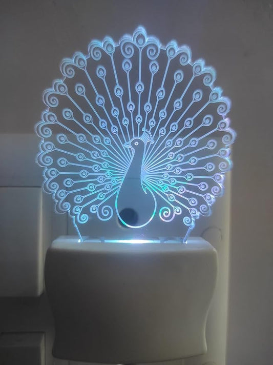 Peacock 3D Illusion LED Night Lamp.